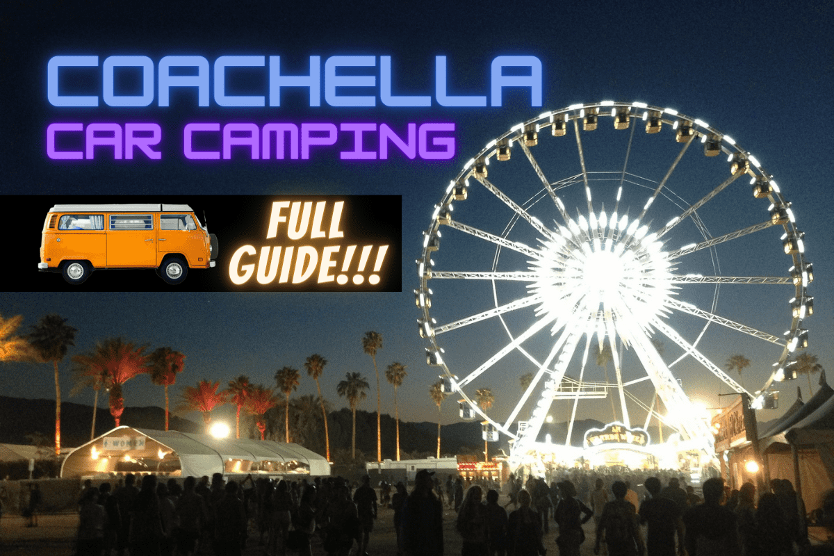 Main entrance to the Coachella festival, which is located near the Ferris wheel.